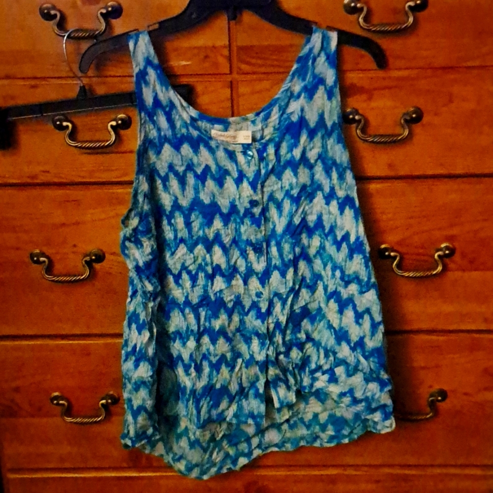 Blue and white tank. Nwot.